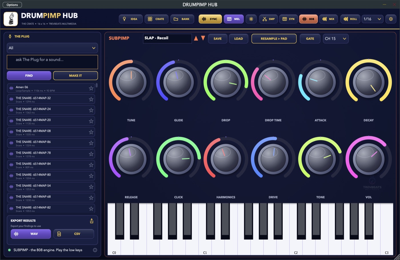 SUBPIMP - dedicated 808 engine
